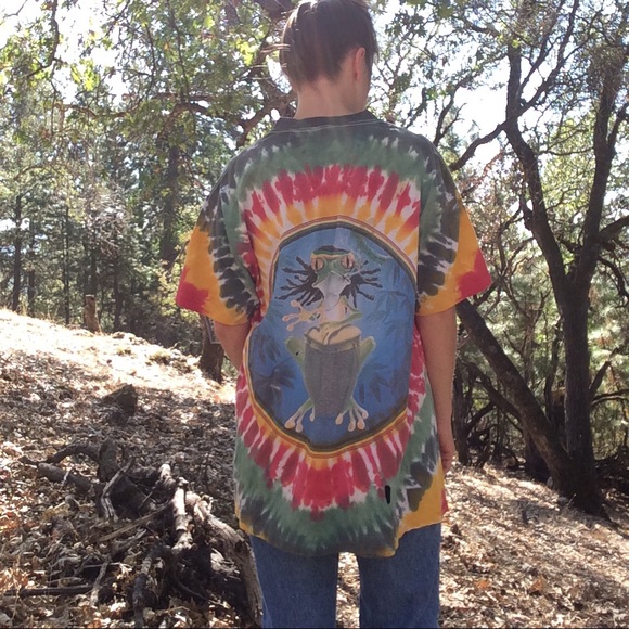 1995 R. Biffle Rasta Frog Tee - Picture 3 of 5